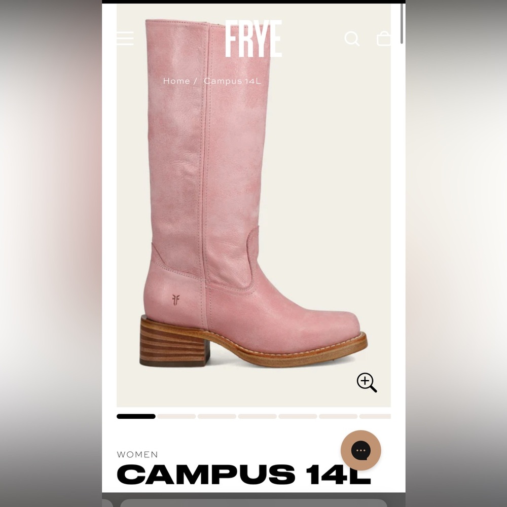Frye campus boot pink